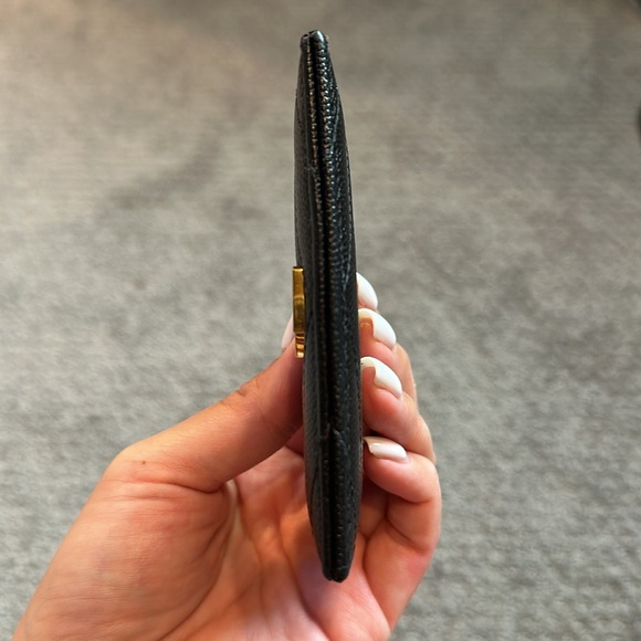 Saint Laurent Monogram Quilted Leather Credit Card Case (Black) - Picture 7 of 8